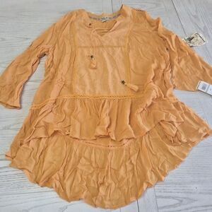 One World Woman 1X Tunic, Live & Let Live New